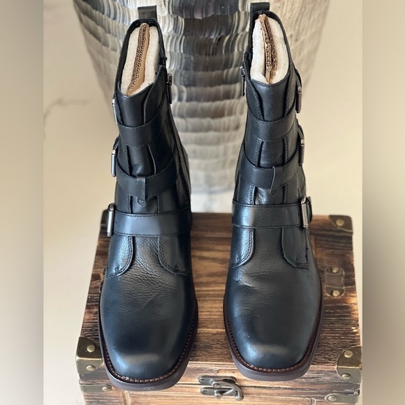 Lucky Brand Katriny Moto Booties in Black - Picture 6 of 11